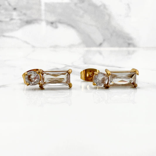 Aretes Baguette Zirconia