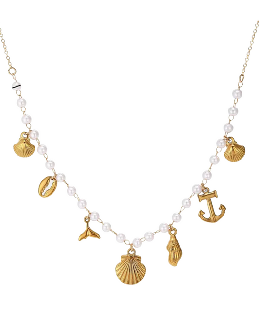 Collar Perlas Marinas