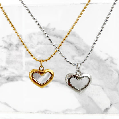 Collar Corazón Nácar