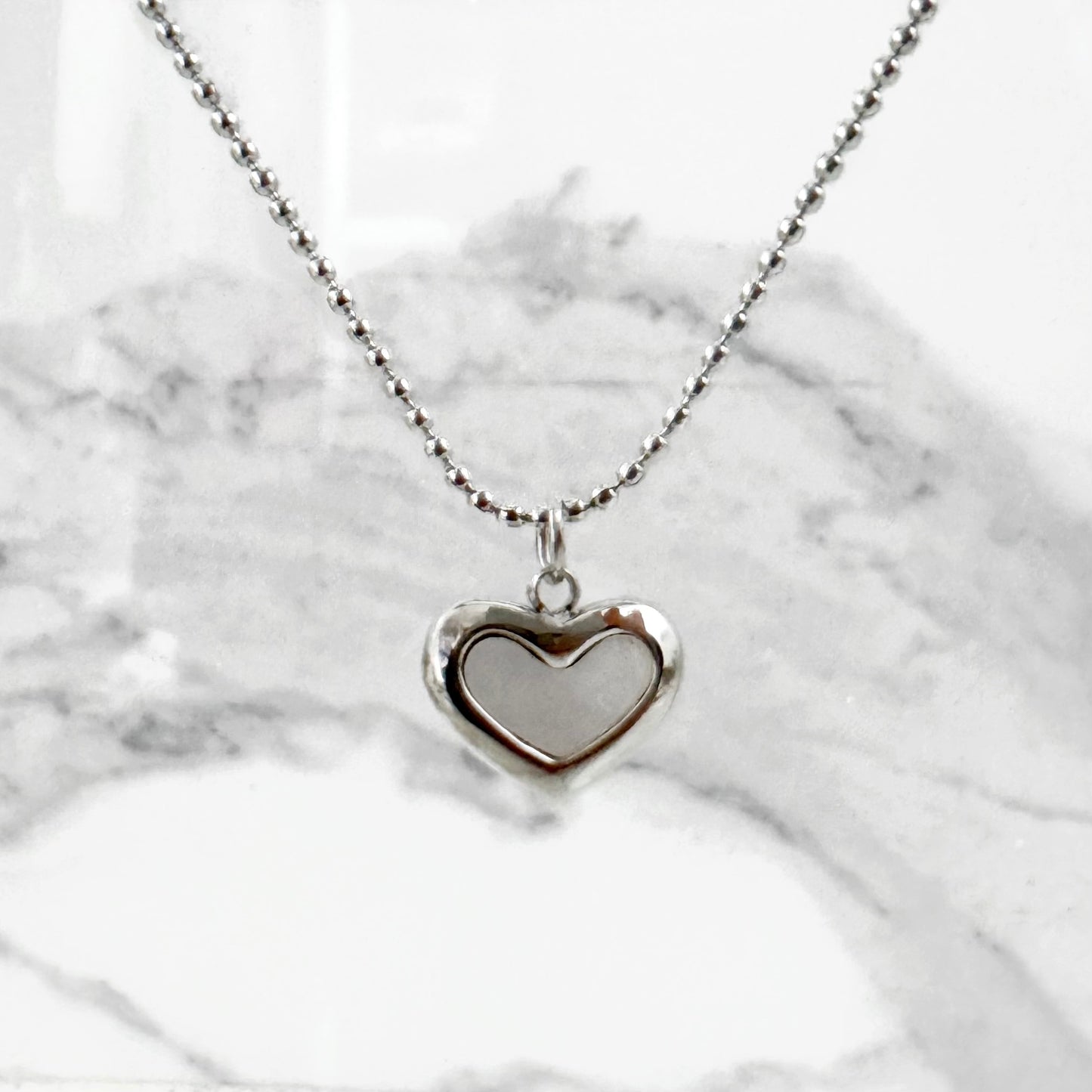 Collar Corazón Nácar