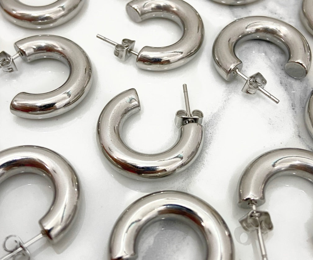 Arracadas Lisas Luna