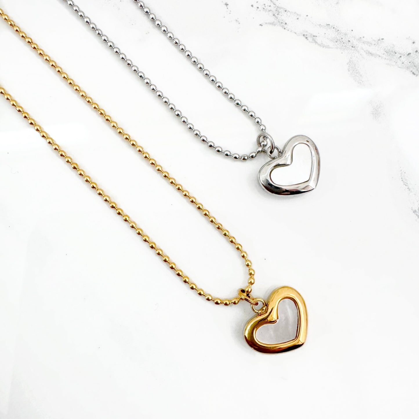 Collar Corazón Nácar