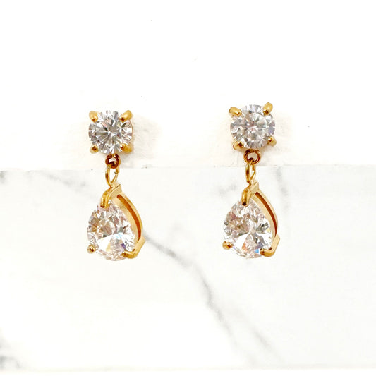 Aretes Cristalina Corto