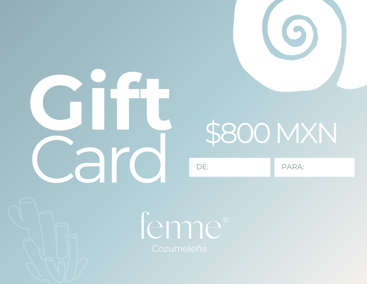 Gift Card - Electrónica