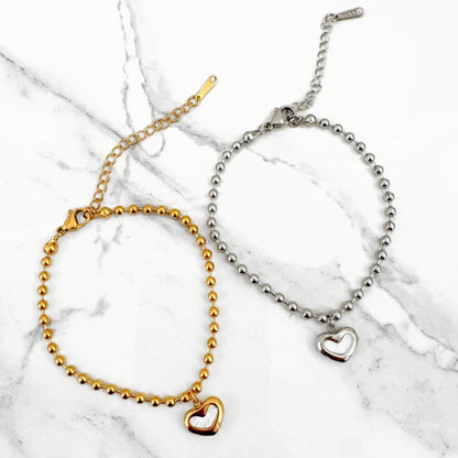 Pulsera Corazón Nácar