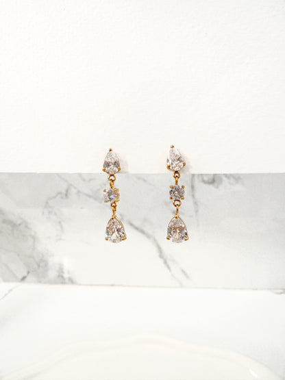 Aretes Cristalina Largos