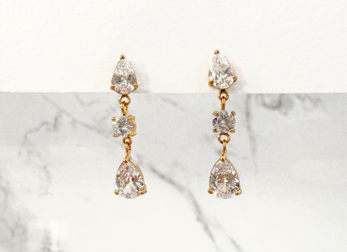 Aretes Cristalina Largos