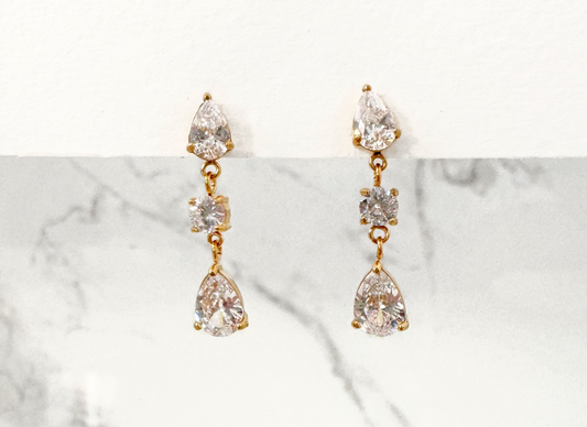 Aretes Cristalina Largos