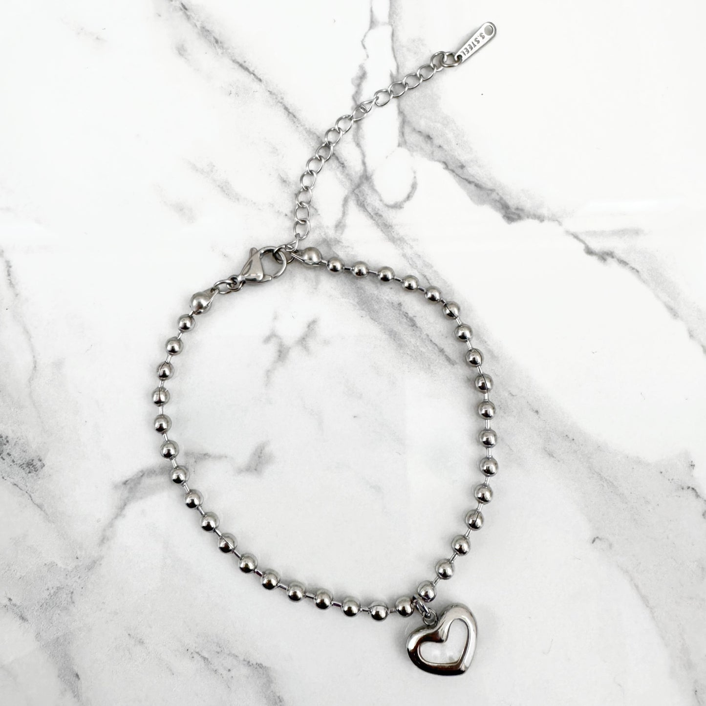 Pulsera Corazón Nácar