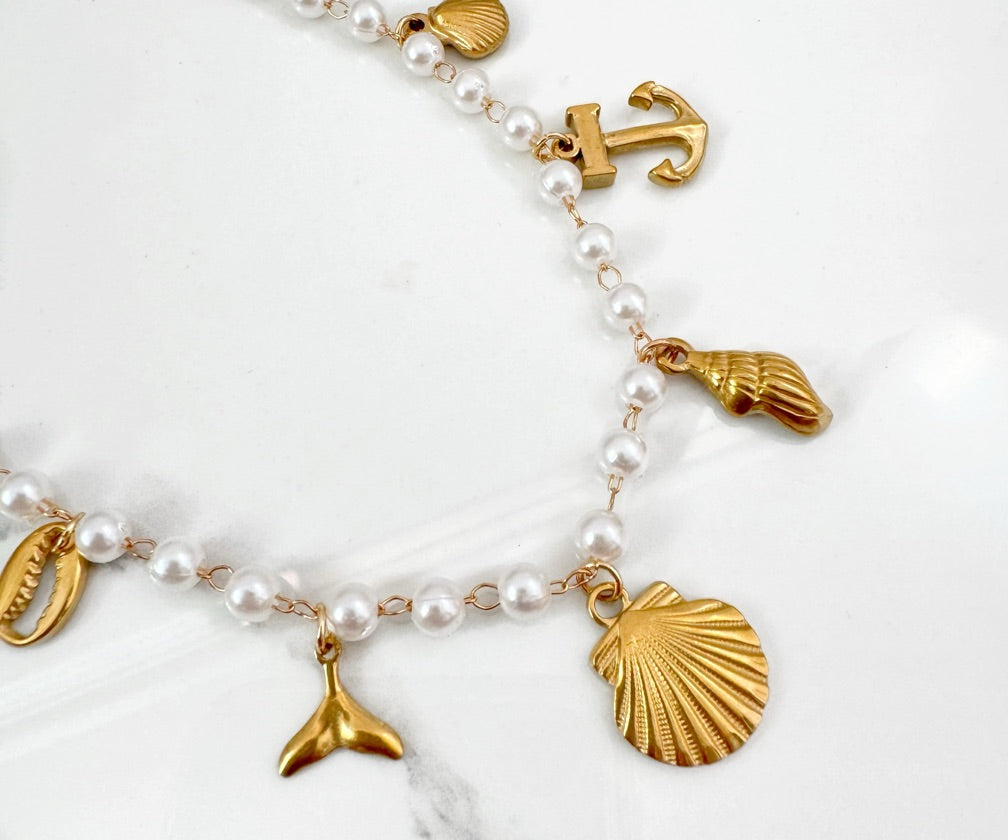 Collar Perlas Marinas