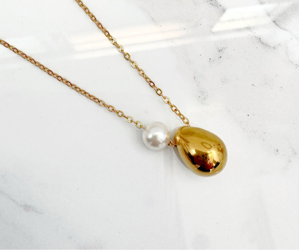 Collar Perla y Gota