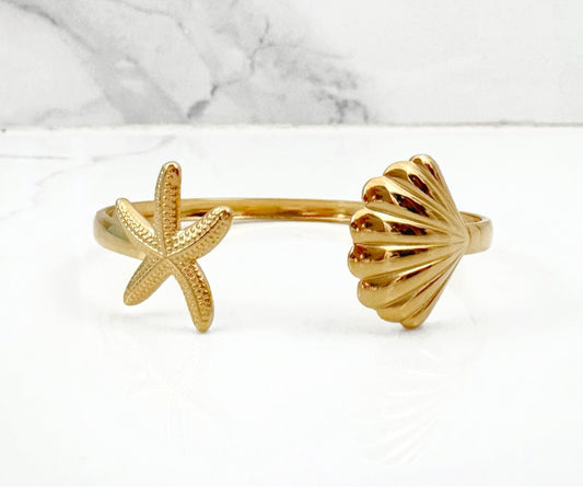 Pulsera Estrella y Concha de Mar