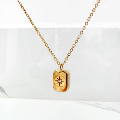 Collar Espejo Zirconia