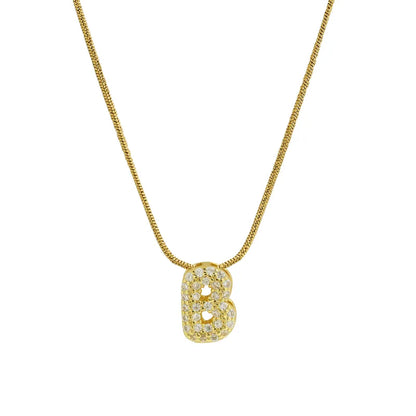 Collar Inicial Mini Zirconia