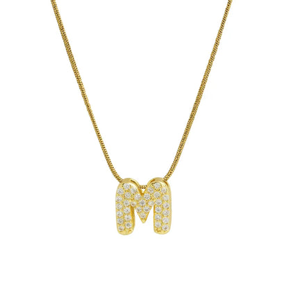 Collar Inicial Mini Zirconia