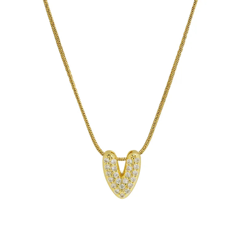 Collar Inicial Mini Zirconia